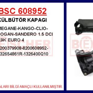 KÜLBÜTÖR KAPAĞI RENAULT CLIO-SYMBOL JOY-KANGOO-MEGANE II 1.5 DCİ EURO 4