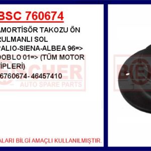 AMORTİSÖR TAKOZU ÖN RULMANLI SOL PALIO-SIENA-ALBEA 96   DOBLO 01   TÜM MOTOR TİPLERİ