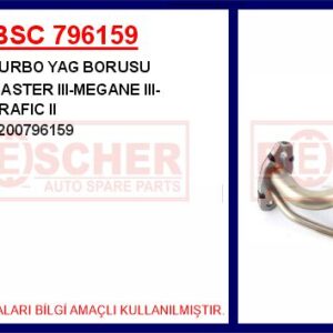 TURBO YAG BORUSU MASTER III-MEGANE III-TRAFIC II