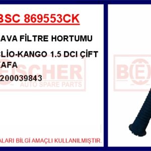 HAVA FİLTRE HORTUMU CLİO-KANGO 1.5 DCI ÇİFT KAFA