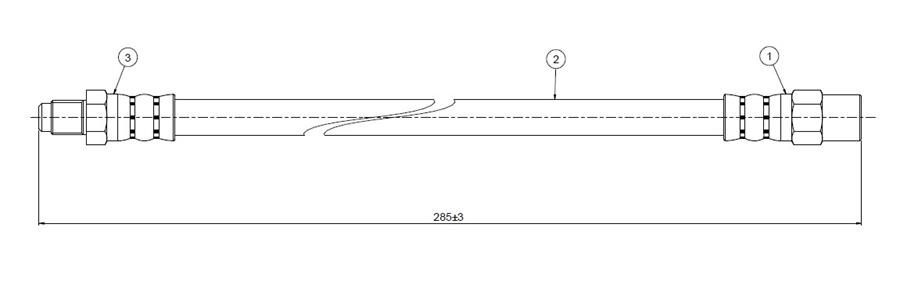 ARKA FREN HORTUMU SAG/SOL VOLVO S60 I 00 10 S80 I 08 06 V70 II 00 07 XC70 00 07 9169139