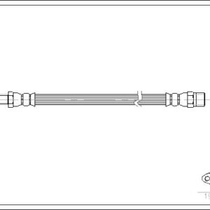 FREN HORTUMU ON / ARKA MERCEDES W110 W113 W114 W115 W116 W460 W463 B601 B602 A1234280535