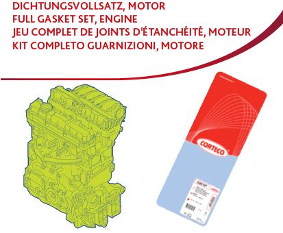 430609P MOTOR TAKIM CONTA SKC SİZ JUMPER 2.5 TDI 96-00 BOXER 2.5 TDI 97-02 0197.W4