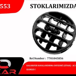 KALORIFER HAVALANDIRMA DIFIZOR SIYAH KANGO I