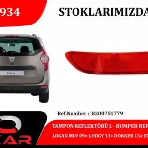 TAMPON REFLEKTÖRÜ L LOGAN MCV 09 LODGY 13 DOKKER 13 EXPRESS 21