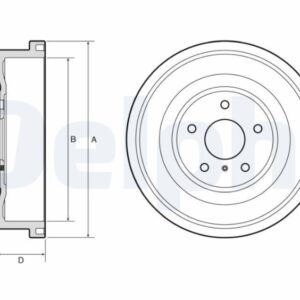 KAMPANA FREN FORD COURİER 23  Dış: 304mm/ İç:141mm