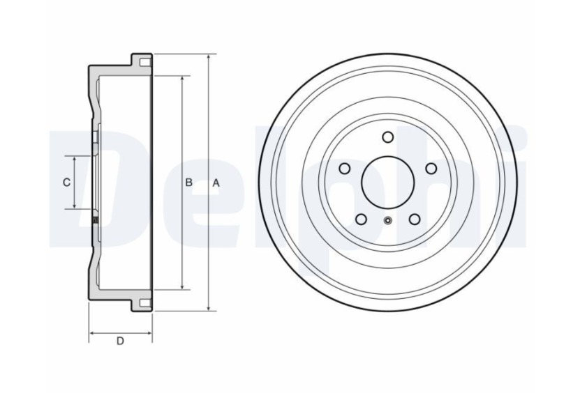 KAMPANA FREN FORD COURİER 23 Dış: 304mm/ İç:141mm