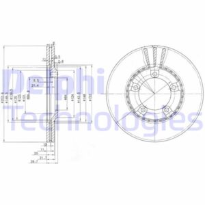 FREN DİSKİ ÇİFTLİ PAKET . DELİKLİ ÖN HYUNDAI GRACE. H100. H150. H200. SATELLITE 07/1993