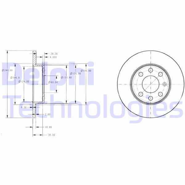ÖN FREN AYNASI CORSA C 1.0-1.2 16V 01 11 240x11x4DL DOLU