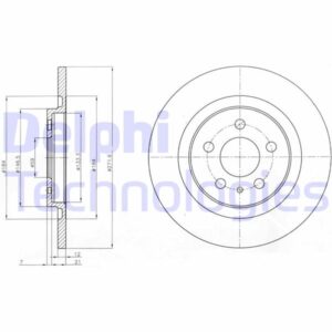 ARKA FREN AYNASI P807 2.0-2.2HDI 02  C8 2.0HDİ 2.2HDİ 02  ULYSSE 02  272x12x5DL