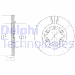 ÖN FREN DISK HAVALI 273.7MM RANGER 4X4 98 06 MAZDA B2500 98 06 4X4