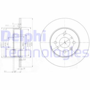 ARKA FREN AYNASI ASTRA H L67 04 14 COMBO C 01 11 MERIVA A 03 10 264x10x4DL DOLU