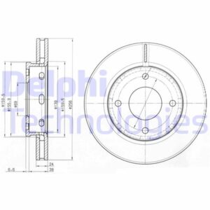 ÖN FREN DİSKİ HAVA KANALLI MITSUBISHI COLT 1.1L 3A91 Z32A 1.3L 4A90 Z34A 1.5L 4A91 Z36A 04-12 256 çap x 4 bijon - Takım disk fiyatıdır