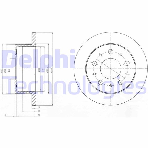 ARKA FREN DISKI FIAT DUCATO 06 BOXER 06 JUMPER 06 2.0 HDI 2.2HDI-3.0HDI 280x16x5DL