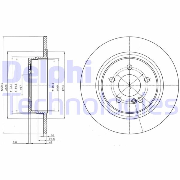 FREN DISKI ARKA MERCEDES W204 S204 C204 C207 A207 A2044231512
