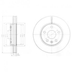 ÖN FREN AYNASI INSIGNIA A 08  SAAB 9-5 YS3G 10  16 JANT 296x30x5DLxHAVALI 13501307-569063