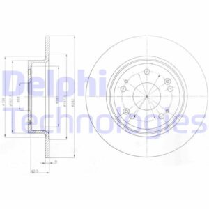 ARKA FREN DİSKİ DOLU TİP HONDA ACCORD 2.0L R20A3 CU1 kasa 08-15 282 çap x 5 bijon - Takım disk fiyatıdır