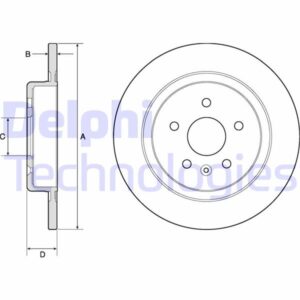 ARKA FREN DİSKİ OPEL ASTRA K 15 22 288x45x5 DOLU
