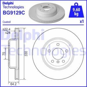 FREN DISKI ON BMW F10 F11 10 HAVALI KAPLAMALI 34116794429
