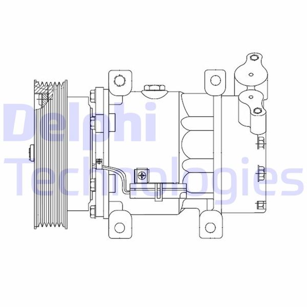 KLIMA KOMPRESORU MERCEDES CITAN W415 12 . RENAULT CLIO III 04 12 KANGOO II 08 MODUS 04 MICRA III 03 10 QASHQAI J10 06 13 1.5dCi K9K 12V 6 KANAL 125MM