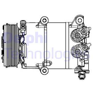 KLİMA KOMPRESÖRÜ FORD KUGA-CONNECT 13  1.5-1.6 ECOBOOST KASNAK ÇAP: 108mm