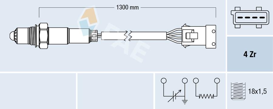 OKSİJEN SENSÖRÜ XSARA 1.8ie 97 P405 1.8-2.0 92-95 P406 2.0 16V 95-04