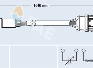 LAMBDA OKSİJEN SENSÖRÜ VOLVO S40 1.6 1.8 2.0 V40 1.6 1.8 2.0 95/99