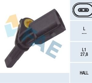 TEKERLEK HIZ SENSÖRÜ GOLF 5-JETTA 3-PASSAT-T5-T6-CADDY 03  ÖN-SAĞ