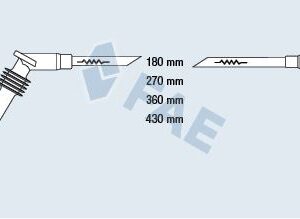 BUJİ KABLOSU TAKIMI OPEL CORSA B-COMBO B-ASTRA F 93 00 1.2-1.4İ C12NZ-X12SZ-14NZ-X14SZ