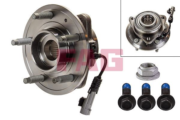 ÖN TEKER PORYASI RULMANLI KİT CHEVROLET CAPTIVA 2.0 D 06-12 ABS Lİ 5 BİJON 25903358-96626339-4809314-20863127