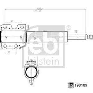 AMORTISOR ON GAZLI MERCEDES SPRINTER B901 B903 . VW LT 28-35-46
