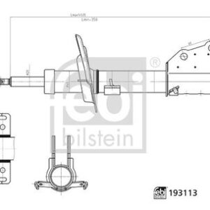 AMORTISOR ON GAZLI. KISA 27mm MERCEDES CITAN W415 12  . RENAULT KANGOO III 08