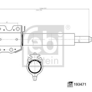 AMORTISOR ON GAZLI MERCEDES SPRINTER B901 B904 . VW LT 28-35-46