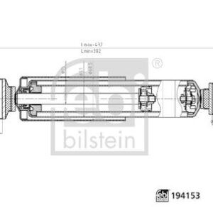 ARKA AMORTİSÖR SAĞ-SOL RENAULT MASTER III 10  OPEL MOVANO B 10  ÖNDEN ÇEKİŞLİ GAZLI