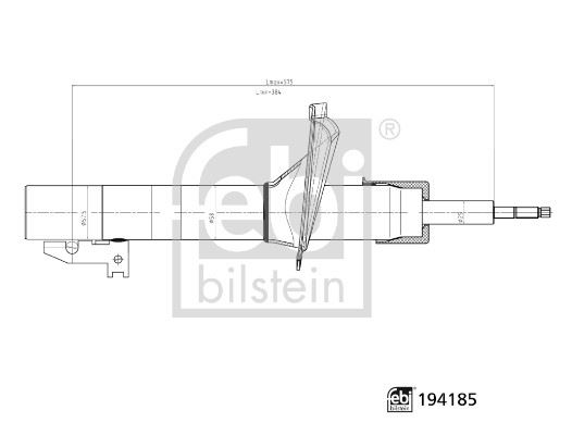 AMORTİSÖR ÖN SAĞ-SOL FORD TRANSİT 01 V184