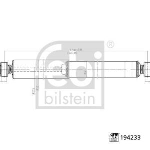 AMORTISOR ARKA GAZLI. 3.50 TON MERCEDES SPRINTER B906 . VW CRAFTER 30-35-50