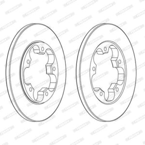 ARKA FREN DISKI TRANSIT V363 14 TEK TEKER A.CEKER DUZ 308MM 5 BIJON BK312A315AB-KK312A315AA-1815599
