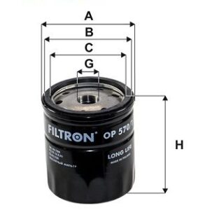 YAĞ FİLTRESİ ASTRA G 98-05 -ASTRA H-COMBO 05 CORSA C 00 VECTRA C 02 1.4-1.6-1.8-2.0T 93179720-93183723-5650343
