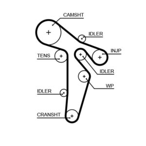 TRİGER KAYIŞI 160x250 VW TRANSPORTER T5 2.0TDI 09 CAAA /CAAB /CAAC CT1139 03L109119C-03L109119G