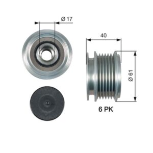 ALTERNATÖR KASNAĞI RULMANLI PASSAT-GOLF III-IV 1.9TDI-CADDY III 1.7SDI-1.9TDI-CORDOBA 1.9D 022903119A-021903119G-022903119C