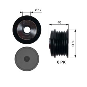 ALTERNATÖR KASNAĞI 39.2mm CMAX-FIESTA VI-FOCUS III-KUGA II-TRANSİT-CONNECT-COURIER 1.5-1.6-2.0TDCİ AV6Q10A352BA-31285816