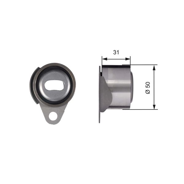 EKSANTRİK GERGİ RULMANI KÜÇÜK CLIO-ESPACE-KNG-LGN-MGN-MASTER-R9-R11-R19-R21 1.7-1.8-1.9 DTI-2.0 7700726440-7700863113-7700866043