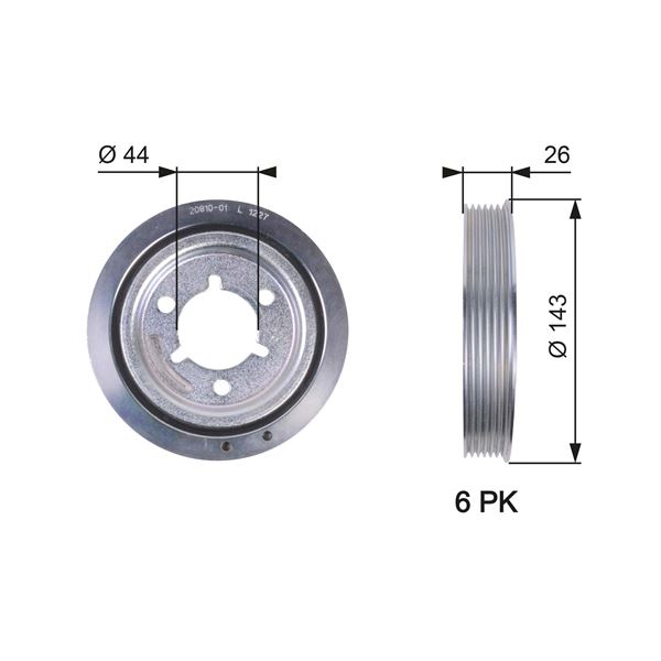 KRANK KASNAĞI PEUGEOT P206-P207-P301-P307-PARTNER-BIPPER CITROEN BERLINGO-NEMO-C2-C3-C4-XSARA 1.4 1.6 I 16V 08 0515.R8-0515.P1-0515.N0-0515.S1