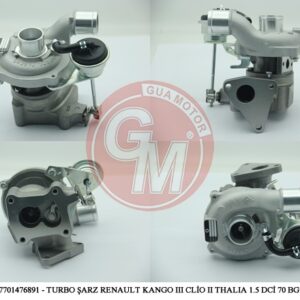 TURBO ŞARJ RENAULT CLİO II III KANGOO FLUENCE MEGANE II III SYMBOL II TWİNGO1.5 DCİ 65-75-80 BG