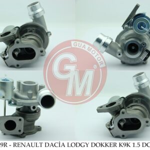 TURBO ŞARJ RENAULT DACİA LOGAN MCW LODGY DOKKER SANDERO DUSTER 4X4 K9K 1.5 DCİ 65-75BG