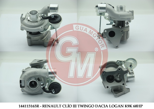 TURBO ŞARJ RENAULT CLİO II III TWINGO DACIA MCW LOGAN SANDERO K9K 1.5DCI 68HP