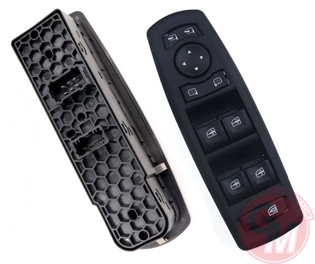 CAM AÇMA ANAHTARI KUMANDA GRUBU SİYAH RENAULT MEGAN III-FLUENCE KATLANIR AYNALI ARAÇLAR İÇİN 80961 0016R ÇİFT SOKET 254000006R-809610016R