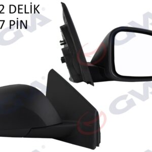 DIŞ DİKİZ AYNASI SAĞ MEGANE-FLUENCE 08 ELEKTRİKLİ ISITMALI SİNYALLİ KONVEKS 7 FİŞ VM-6138EHR