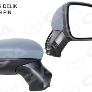 DIS AYNA SAĞ ELEKTRİKLİ ASTARLI KAPAKLI ISITMALI RENAULT CAPTUR II 20