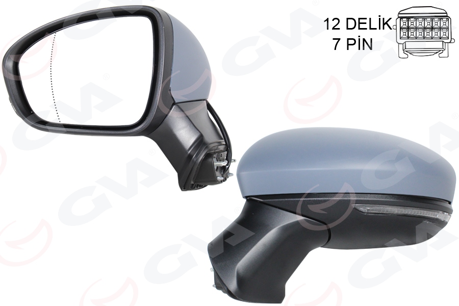 DIŞ AYNA SOL ELEKTRİKLİ ASTARLI KAPAKLI ISITMALI RENAULT CAPTUR II 20